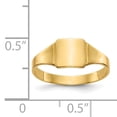 thumbnail image 2 of 14K Yellow Gold Square Signet Baby Ring, 2 of 2