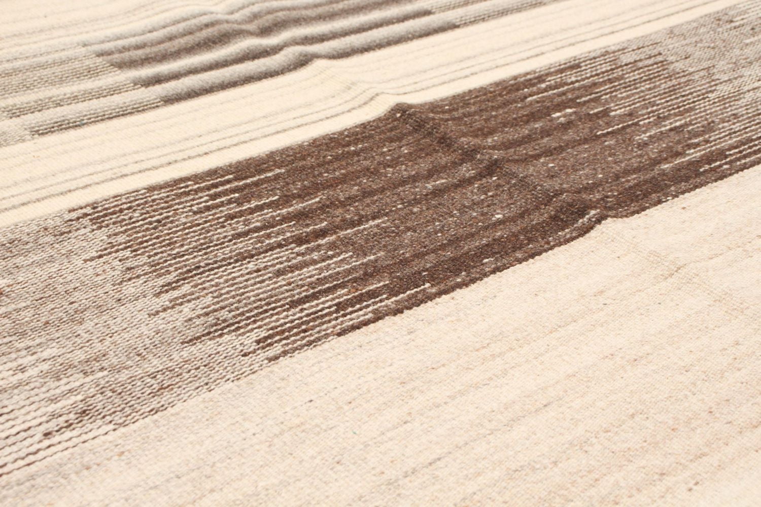 ECARPETGALLERY Tapis Fait à la Main pour Salon, Salle à Manger et Chambre à Coucher Marocain Collection Organique & Pure 5'0" x 8'0" en Ivoire