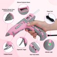 thumbnail image 3 of Cinta rosa de doble temperatura con pistola de pegamento caliente WORKPRO, tamaño completo, 60/100 W, 3 of 8