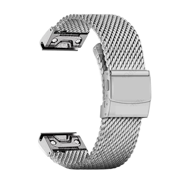 HLONK 1.0mm Milanese Metal Strap fit for Garmin Fenix 8 7 6X 6S 6 Pro 5X 5 Stainless Steel Bracelet for Garmin Watch Band 26mm 22mm 20mm