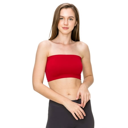 

Kurve by Idea Seamless Mini Bandeau Strapless Tube Top Bra Made in USA