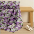 thumbnail image 4 of Soimoi Cotton Voile Fabric Leaves & Lily Floral Printed Fabric 1 Yard 56 Inch Wide, 4 of 7