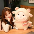 thumbnail image 3 of Juguetes de Peluche de Oveja Regordeta Linda de 30CM Almohada de Alpacasso Arcoíris Encantadora Muñecas de Consuelo para Bebé Rellenas Suaves para Niñas Regalos Dulces, 3 of 3