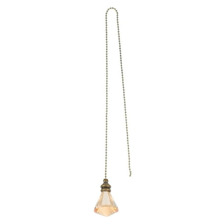 COSMOBETTY Crystal Pendant Lamp Khaki Iron 1Set 19.7X1.4X1.4in