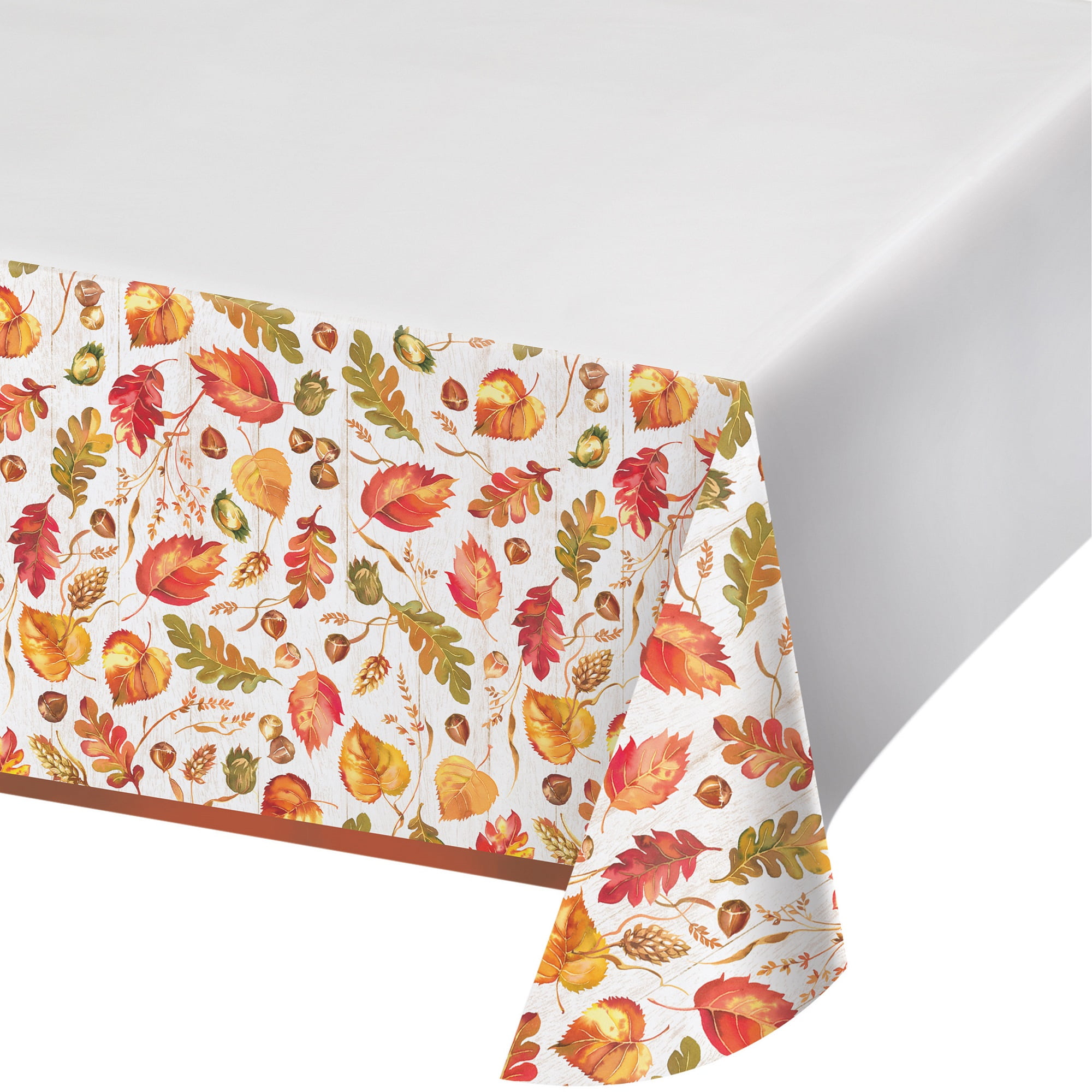 Fall Give Thanks Plastic Tablecloth - Walmart.com