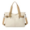 thumbnail image 1 of Bolso Damas Crossbody Lona Bolsos Moda para Fin de Semana Vacaciones Blanco, 1 of 8