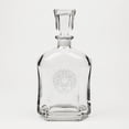 thumbnail image 1 of Wreath Deep Etched Crystal Whiskey Decanter, 1 of 1