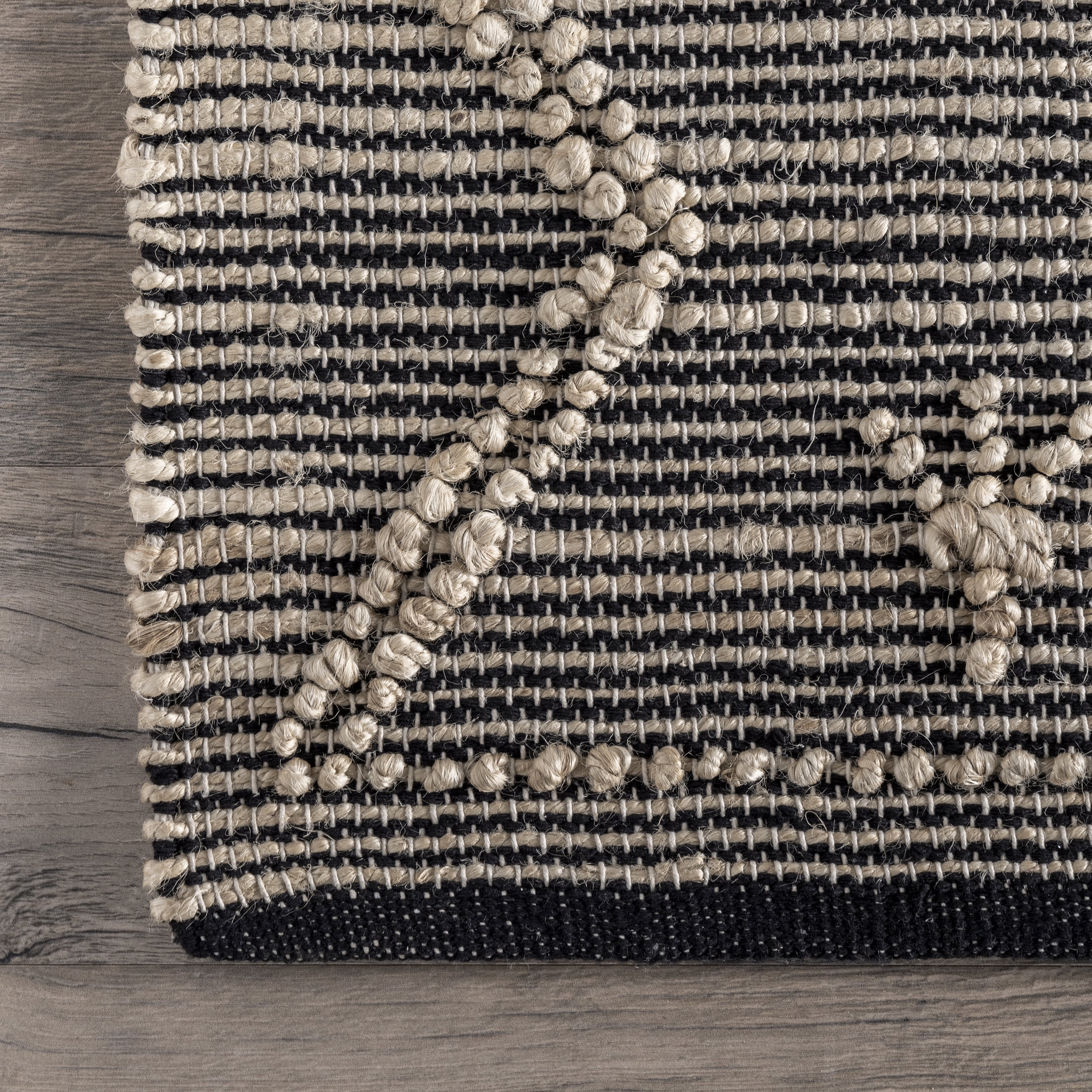 nuLOOM Julianne Handmade High-Low Jute Moroccan Area Rug, 7' 6" x 9' 6", Beige