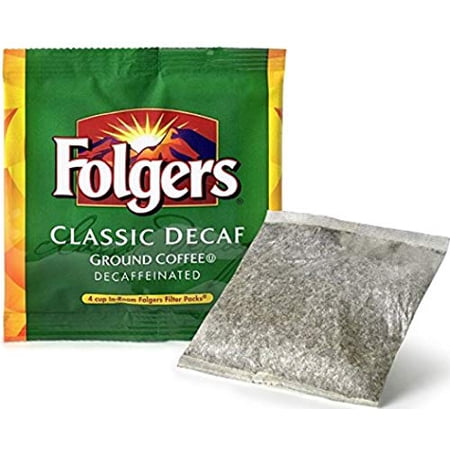 Folgers 4 Cup Hotel Decaf Classic Roast Coffee Filter Packs - 200 Ct.