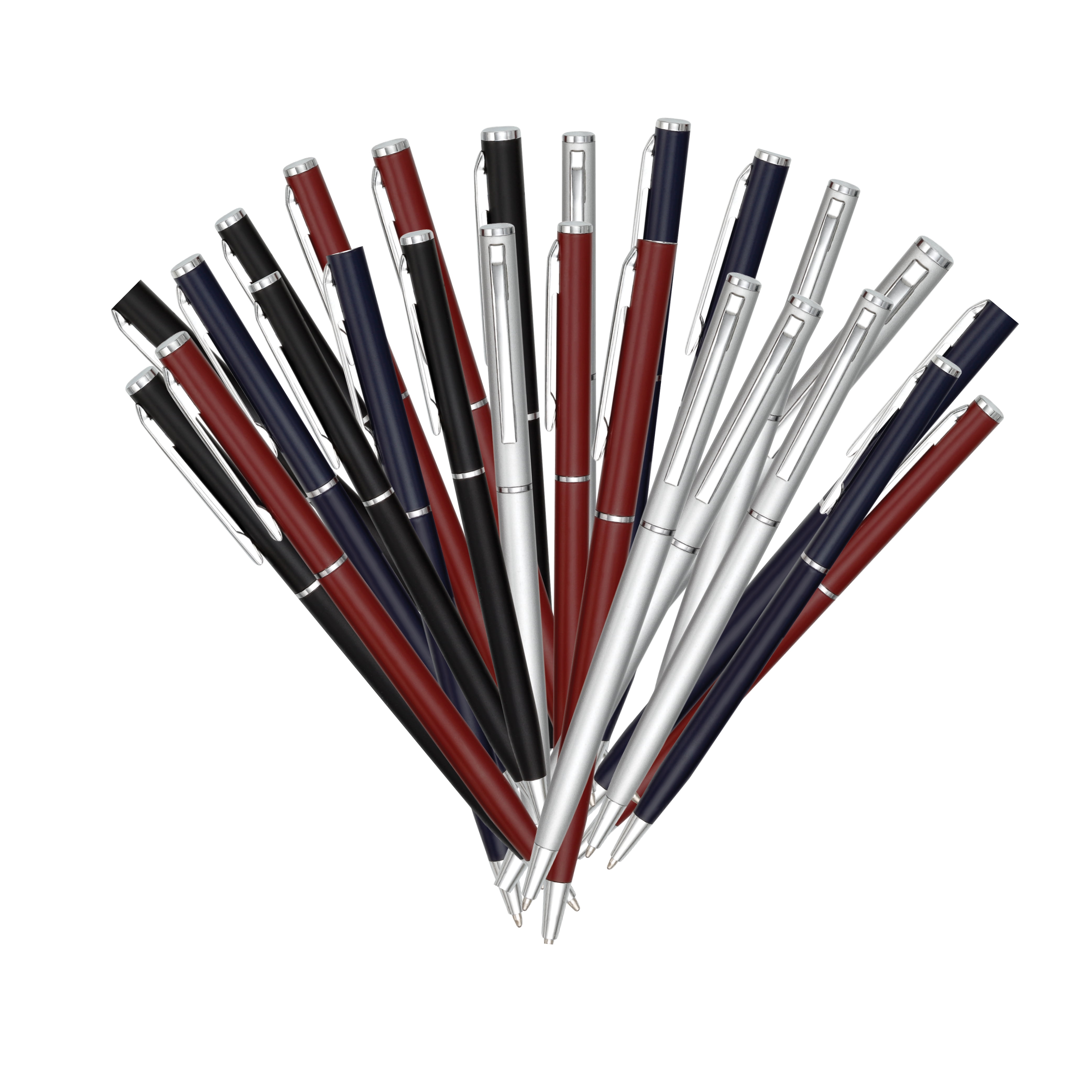 FARRYS WHOLESALE BULK PENS "EXECUTIVE COLLECTION'' TWIST ACTION BALLPOINT PENS ''THE SLIM