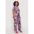 thumbnail image 3 of Women's Plus Size Abstract Print Short Sleeve Crop Top, 3 of 4