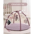 thumbnail image 3 of Colchoneta de gimnasio para bebés Blissful Diary Tummy Time con 6 juguetes, color lavanda, 3 of 8