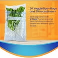 thumbnail image 4 of duomi-VeggieZips Premium Produce Storage Bags - Produce Food Saver Bags + HydroLiners to Keep Produce Fresh Longer - Washable & Reusable Bags for Humidity Control for Fruits and Vegetables, 4 of 4