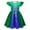 C Dress, variant on HAWEE Sanderson Sisters Hocus Pocus Dress for Girls Halloween Cosplay Sarah Mary Masquerade Party Costume, with Bag