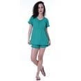 thumbnail image 2 of Moomaya Womens Nightwear Set w/ Shorts Cotton Sleepwear 2 Pcs Nightdresses, 2 of 7
