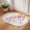 Pink, variant on Half Circular Door Mat 16"x24", Thanksgiving Pumpkin Absorbent Non Slip Welcome Mats for Front Door, Fall Farmhouse Eucalyptus Leaves Diatomaceous Entryway Rug for Bathroom Kitchen Apartment Entrance