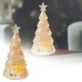thumbnail image 2 of LED Christmas Tree Lights Battery Operated Tabletop Decoration, PC Material Artificial Mini Christmas Tree with Lights for Fireplace Mantel Windowsill Bedroom Living Room Holiday Party Decor, 2 of 8