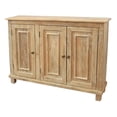 thumbnail image 2 of Jenna 3-Door Solid Wood Sideboard in Distressed Natural Finish, 2 of 6