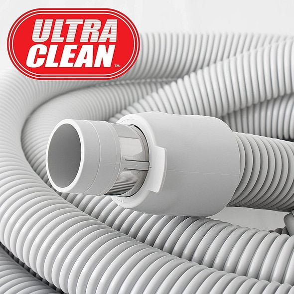 Ultra Clean Universal Air-Driven Turbo Brush For Central Vacuum Systems - Fits Beam, Electrolux, Kenmore, Nutone & More - Works On Low-Pile Carpet & Rugs (Black)