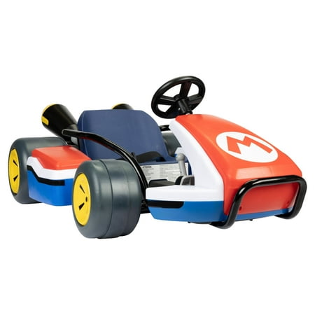 Nintendo Super Mario Kart 24V Battery Operated 3-Speed Drifting Ride-on, 8 mph, for a Child Ages 3-8