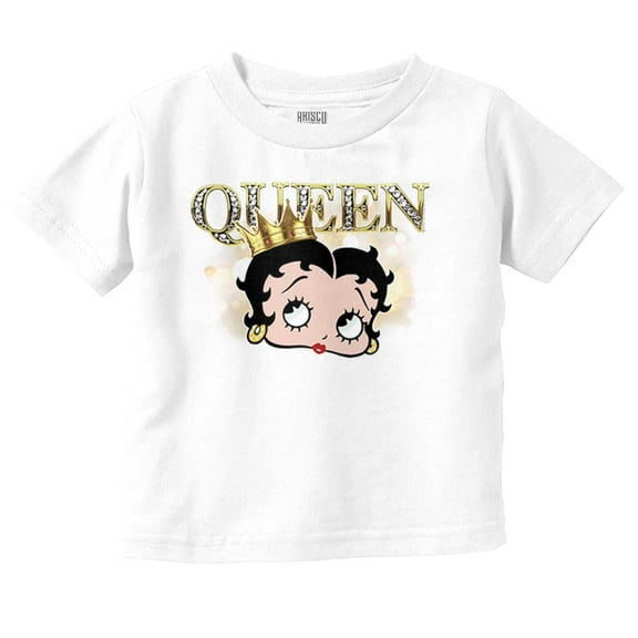 Retro Betty Boop Cartoon Queen Crown Youth T Shirt Tee Girls Infant Toddler Brisco Brands 6M