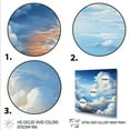 thumbnail image 3 of Designart "Artful Sky View of Clouds I" Landscapes Framed Wall Art Decor - Traditional White Clouds Bedroom Framed Canvas Wall Art, 3 of 6