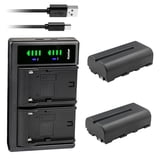 Kastar 2-Pack NP-F550 / NP-F570 Battery and… product image