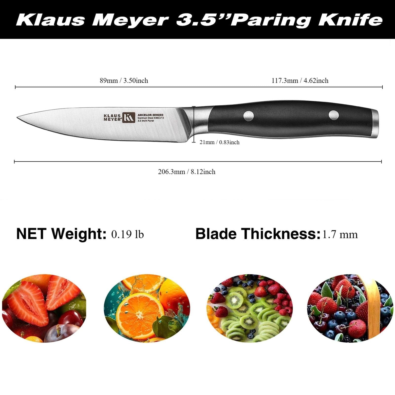 Klaus Meyer Arcelor Exclusive German Steel 2 Piece Knife Set