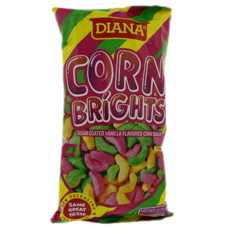 Prodiana Corn Brights 4.76 oz - Elotitos Cubiertos de Vainilla de Colores (Pack of 9)