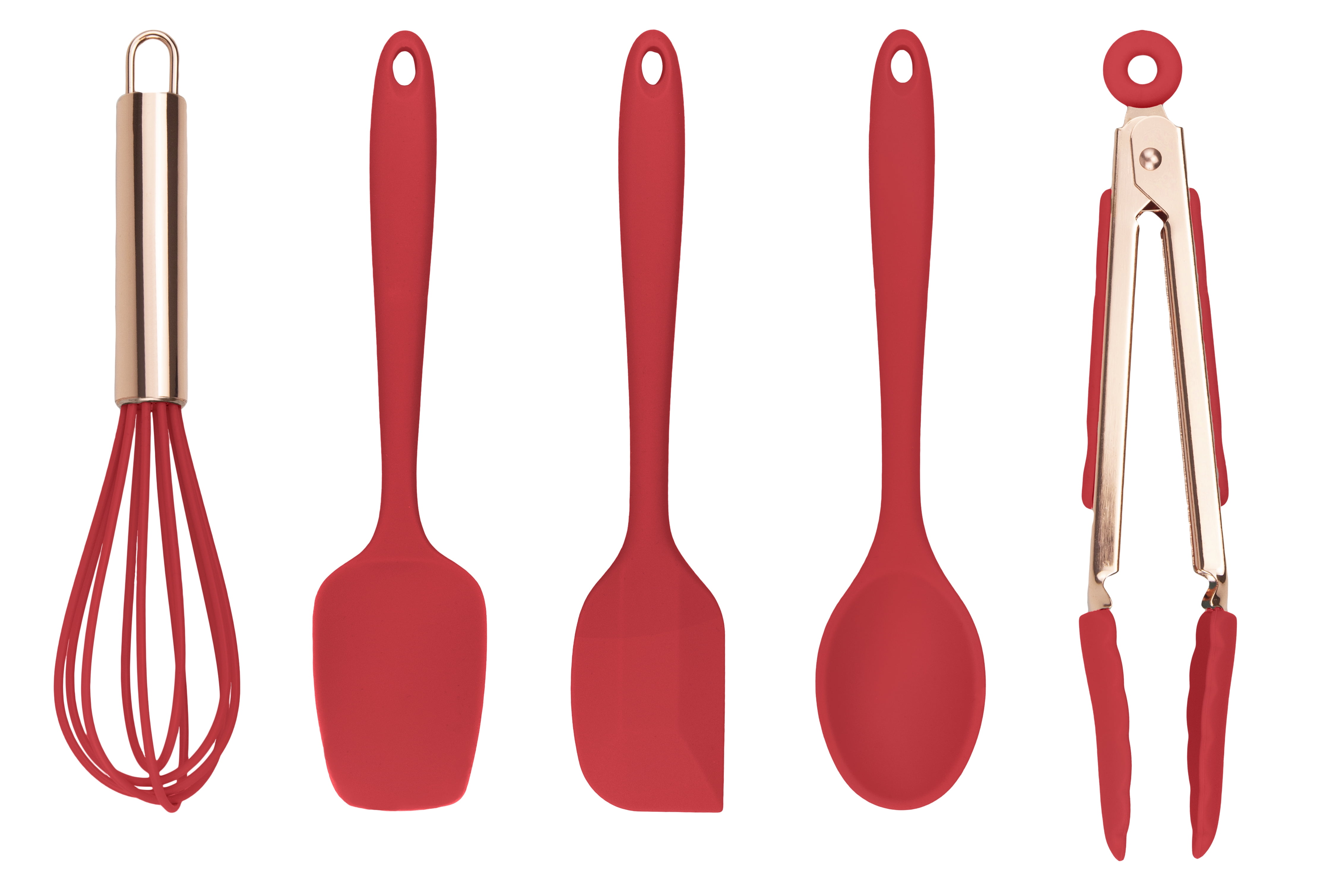 Cook with Color Mini Silicone Kitchen Utensils Set, Whisk, Tongs ...