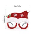 thumbnail image 3 of Bearachild Adornos navideños 2022 gafas de Navidad marco regalo para niños adultos Santa muñeco de nieve gafas Navidad decoración 2022 Año Kits de decoración para fiestas No.02, 3 of 6