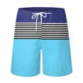 thumbnail image 3 of Vedolay Set For Men Casual Summer Men Stylish Printed Tracksuits Sport Summer Short Sleeve and Shorts Set for Men,Blue L, 3 of 5