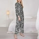 thumbnail image 3 of Balery Snake Conjunto de Pijama con Estampado para Mujer, Conjunto de Dos Piezas con Manga Larga, Ropa de Dormir Suave con Bolsillos, Pijamas Cómodos-Large, 3 of 7