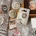 thumbnail image 6 of 46-Piece Diary Sticker Set - Vintage Clock Pattern Decals - Self-Adhesive Stickers for Handbooks, Notebooks, and Albums - Theory of Rotation of Years and Time-Themed Decorations, 6 of 9