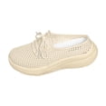 thumbnail image 2 of Norvail Backless Sneakers for Women Mesh Mule Tennis Shoes for Women 2026 Slide on Tennis Shoes Lightweight Breathable No Back Summer Slip on Walking Shoes, 2 of 4