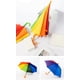 thumbnail image 4 of Paraguas Arcoíris para Niños, Marco de Fibra de Vidrio Resistente, 8 Varillas, Ligero, a Prueba de Viento, Protección contra la Lluvia, Fácil de Abrir y Cerrar, Asa con Gancho en J, Portátil para Ext, 4 of 12