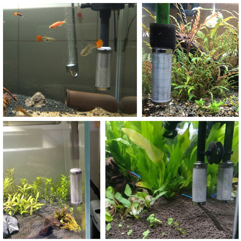 uxcell 2Pcs 12mm Inner Dia Fish Shrimp Protect Filtration Net Aquarium Accessories