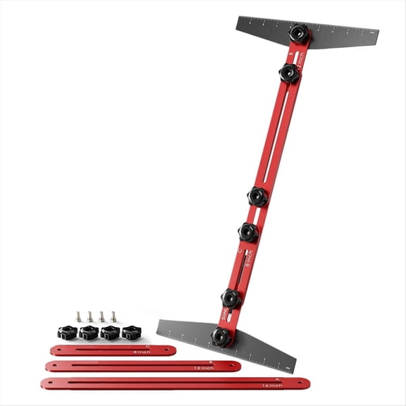 Stair Template Tool,Stair Tread Gauge Template,Stair Measuring Jig for Treads Tool