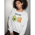 thumbnail image 2 of Friends Forever Avocado Toast Sweatshirt Women -SPIdeals Designs, Female Small, 2 of 4