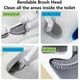 thumbnail image 3 of Flat Silicone Toilet Brush 2 Pack, Toilet Brush and Holders, Wall-Mounted Toilet, 3 of 5