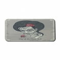 thumbnail image 1 of Day of the Dead Computer Mouse Pad, Dia de Los Muertos Skull Girl with Roses Image Print, Rectangle Non-Slip Rubber Mousepad X-Large, 35" x 15" Gaming Size, Charcoal Grey Dimgrey, by Ambesonne, 1 of 2