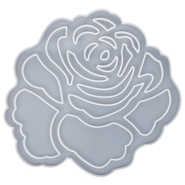 KAKOWELY Molde de silicona para rosas, molde de silicona para hacer adornos de rosas, molde para manualidades