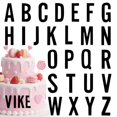 thumbnail image 1 of Topper para pastel LDATYLBATY de acrílico negro mate con letras A-Z, 1 of 7
