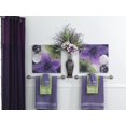 thumbnail image 4 of HomeMagic, Purple Floral 20" x 20" Print Canvas with Wood Frame, 4 of 5