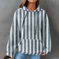 thumbnail image 2 of gakvbuo Waffle Knit Hooded Sweatshirt For Women With Pocket Cute Hoodies Drawstring Casual Pullover Sweaters Workout Gym Hoodie Tops Comfy Fall Clothes Outfits, 2 of 6