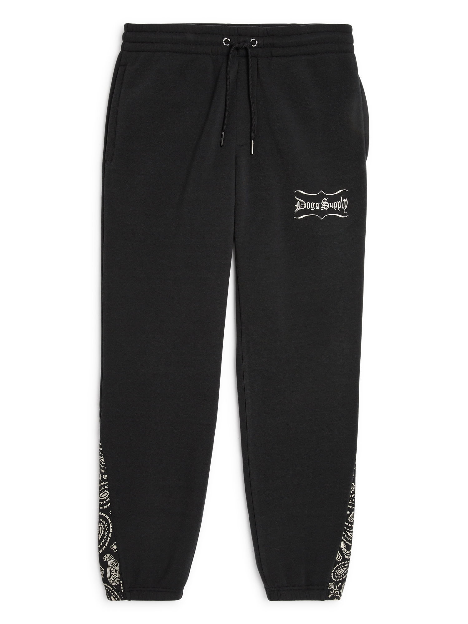 Dogg Supply by Snoop Dogg Men's & Big Men's Paisley Fleece Joggers, Sizes XS-3XL