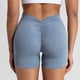 thumbnail image 3 of Pantalones para correr lisos con escote en V profundo, mallas con escote en la espalda baja, pantalones cortos de entrenamiento para gimnasio, pantalones cortos de Yoga para mujer, mallas para mujer, 3 of 5