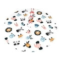 thumbnail image 5 of Cauagu 30" Christmas Tree Skirt Cartoon Animals Pattern Christmas Tree Decorations Tree Mat for Xmas Decorations Occasion Holiday Home Decor -30", 5 of 7