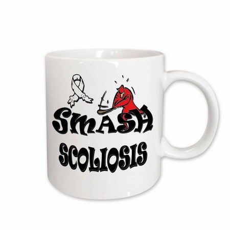 

3dRose Smash Scoliosis Ceramic Mug 11-ounce