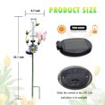 thumbnail image 3 of MUMTOP Solar Rain Gauge Outdoor - Metal Butterfly Flower Stake for Garden Yard Patio Decor, 3 of 9